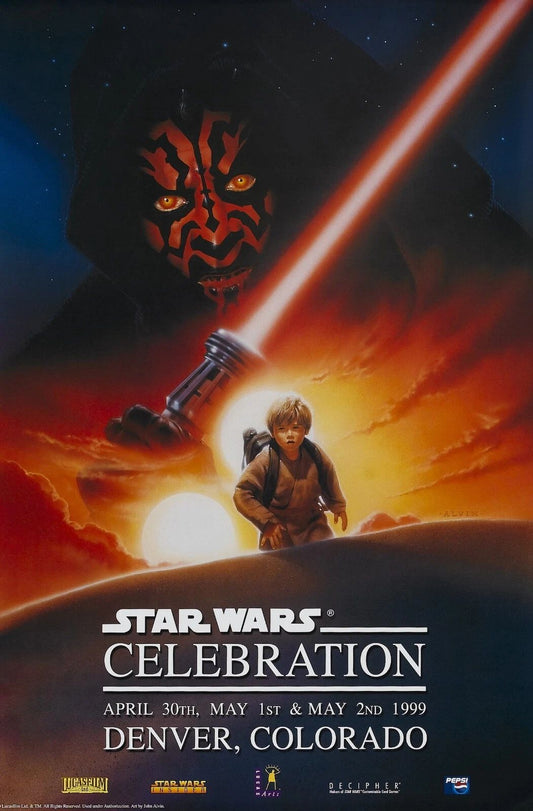 1999 Star Wars Episode I The Phantom Menace Movie Magnet Obi Wan Maul