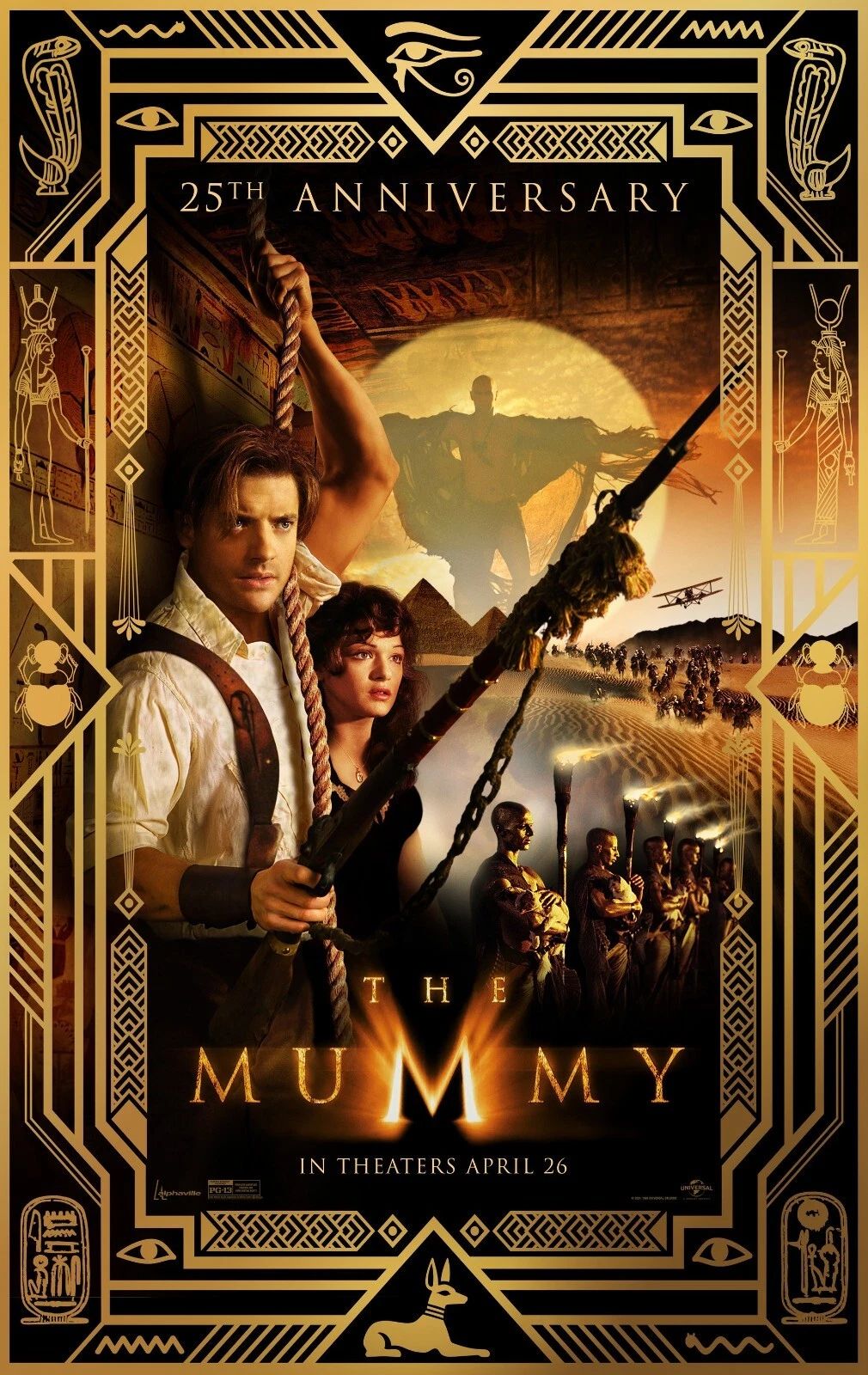 1999 The Mummy 25Th Anniversary Movie Magnet Brendan Fraser Rachel Weisz