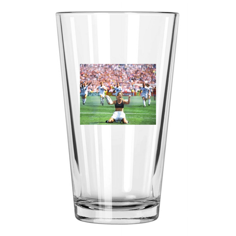 1999 Usa World Cup Champions Brandi Chastain Soccer Pint Beer Drinking Glass