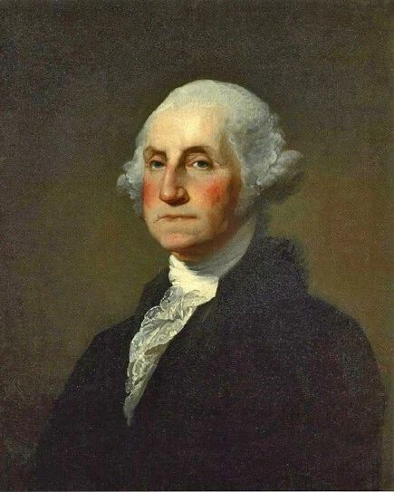 1St President George Washington Glossy Keychain Political Print 1796 Keychain