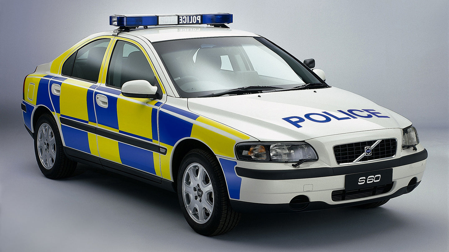 Volvo S60 Police Uk Hd Art Keychain