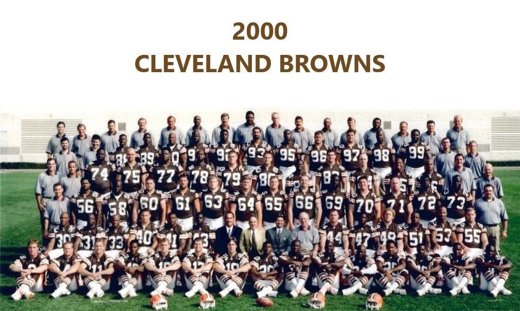 2000 Cleveland Browns Team Keychain Football Picture Nfl