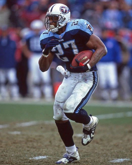 2000 Tennessee Titans Eddie George Glossy Keychain Football Keychain