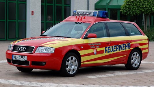 Audi A6 Avant Feuerwehr Hd Art Keychain
