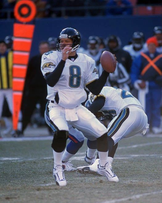 2001 Jacksonville Jaguars Mark Brunell Glossy Keychain Print Football Keychain