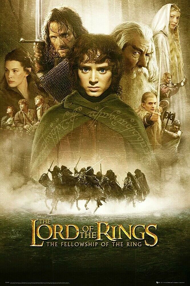 2001 Lord Of The Rings The Fellowship Of The Ring Frodo Sam Aragorn Legolas