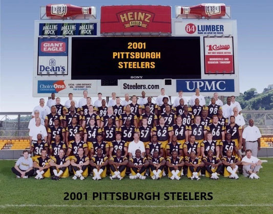 2001 Pittsburgh Steelers Team Magnet Football Picture Nfl