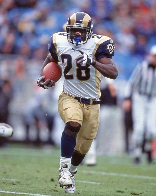 2001 St Louis Rams Marshall Faulk Glossy Photo Nfl Football Print Poster