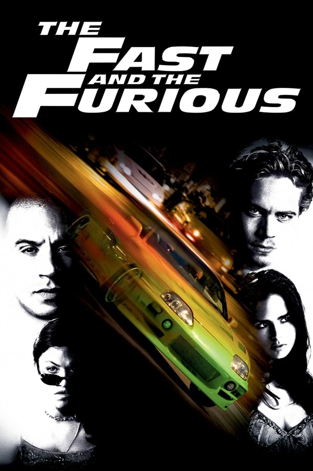 2001 The Fast And The Furious Movie Keychain Paul Walker Vin Diesel