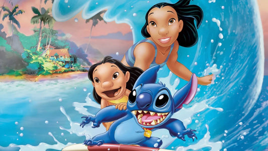 2002 Lilo & Stitch Movie Poster Daveigh Chase Bubbles Nani Jumba