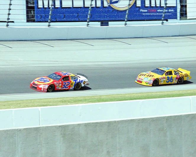 2002 Nascar Drivers Ricky Craven & Ken Schrader Glossy Keychain Chicago Keychain