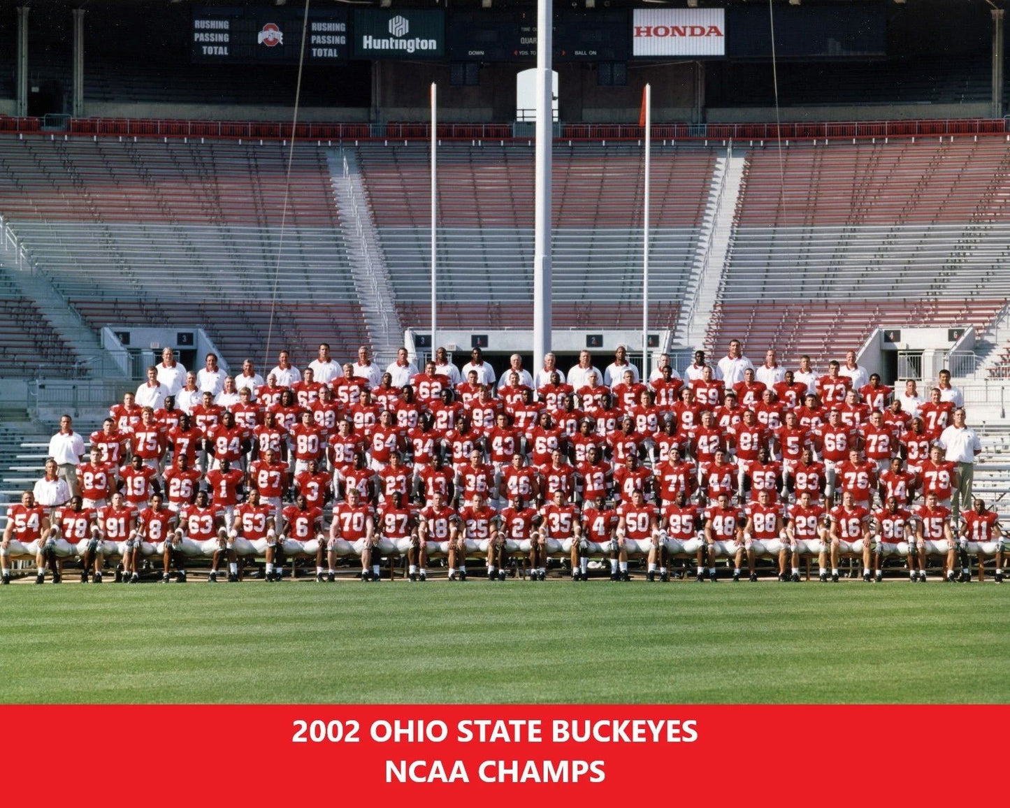 2002 Ohio State Team Photo Buckeyes Picture Ncaa Football National Champs