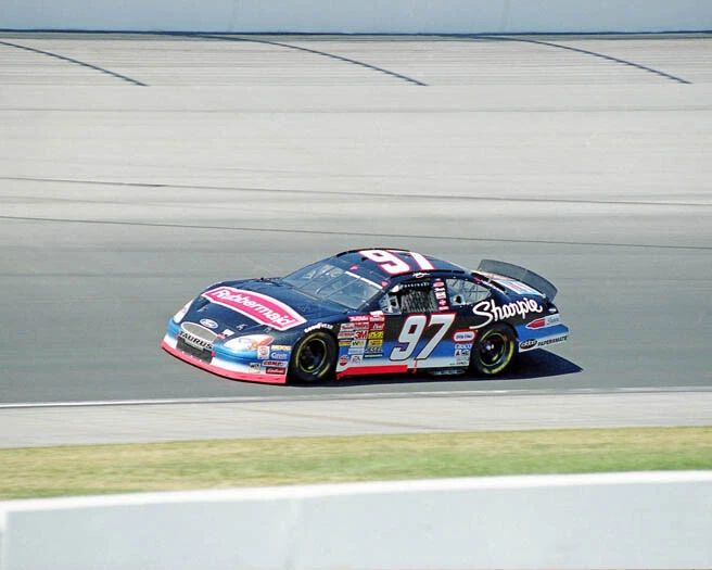 2002 Rubbermaid Ford 97 Car Kurt Busch Glossy Magnet Print Nascar Magnet