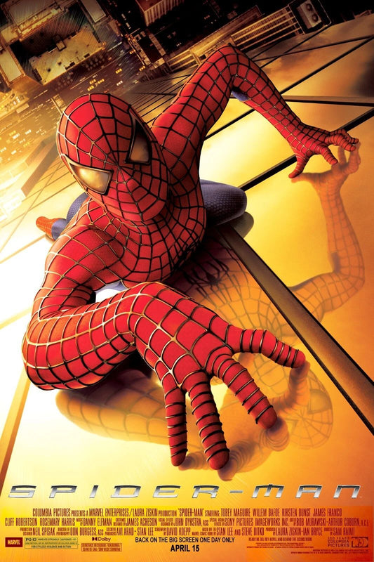 2002 Spiderman Movie Magnet Peter Parker Tobey Mcguire Goblin Marvel