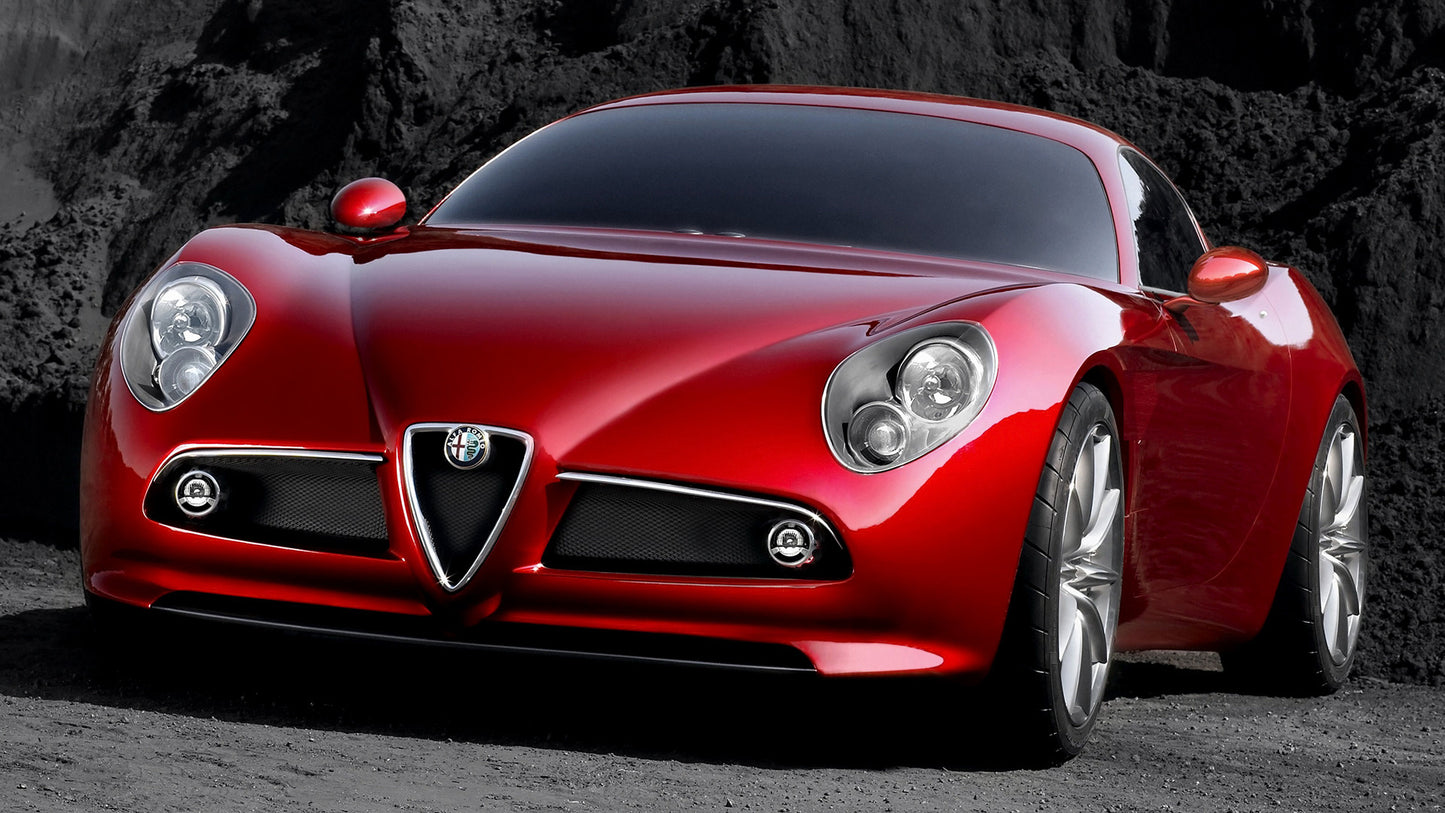 Alfa Romeo 8C Competizione Concept Hd Art Keychain
