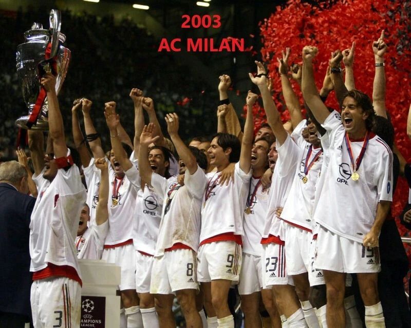 2003 A.C. Milan Photo Soccer Football Picture Champs