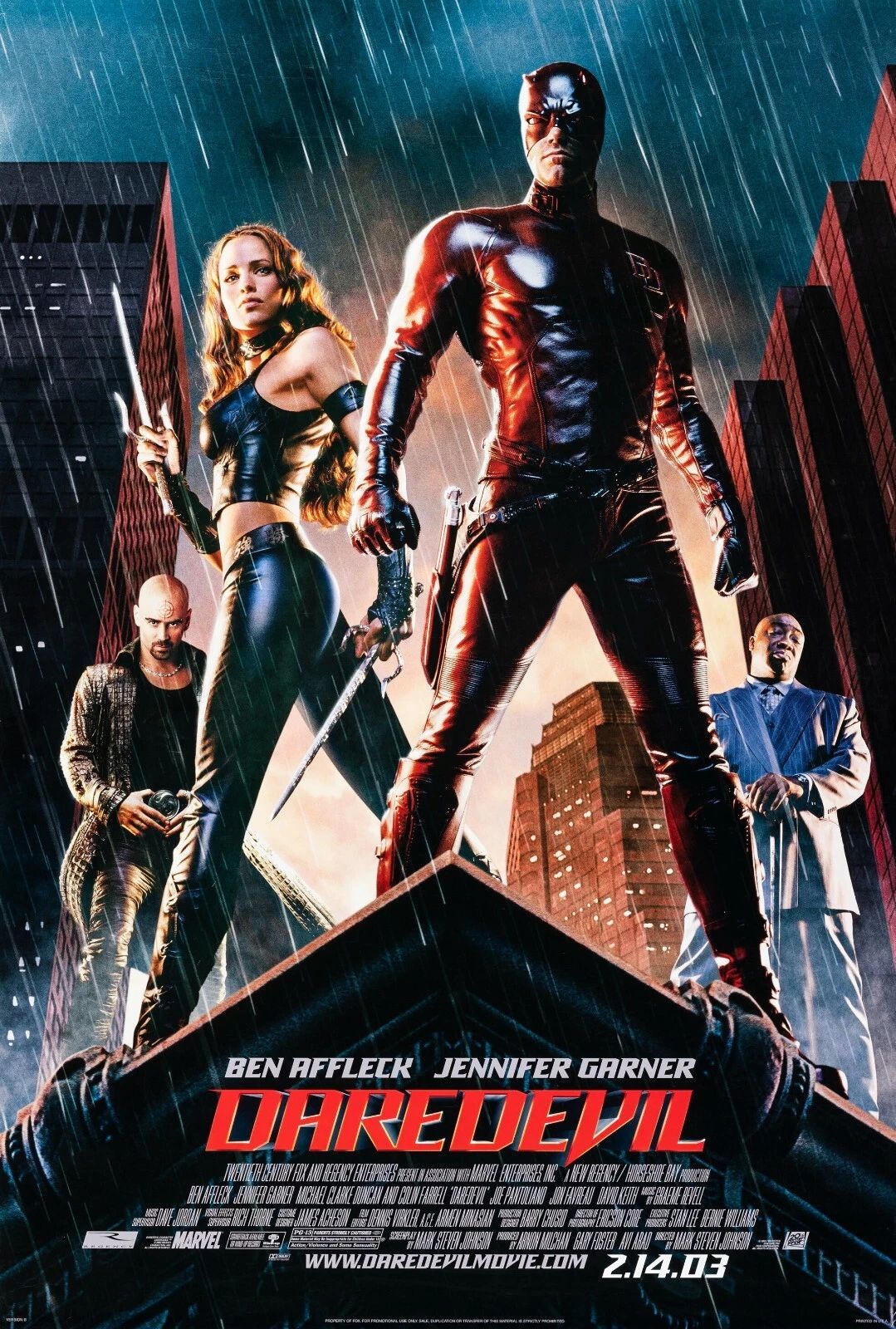 2003 Daredevil Movie Marvel Matt Murdock Elektra Bullseye Kingpin 300 PCS Jigsaw