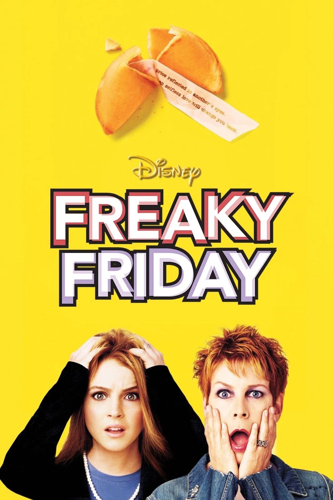 2003 Freaky Friday Movie Poster Lindsay Lohan Jamie Lee Curtis