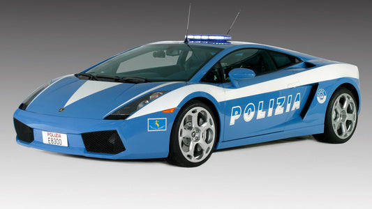 Lamborghini Gallardo Polizia Hd Art Jigsaw Puzzle