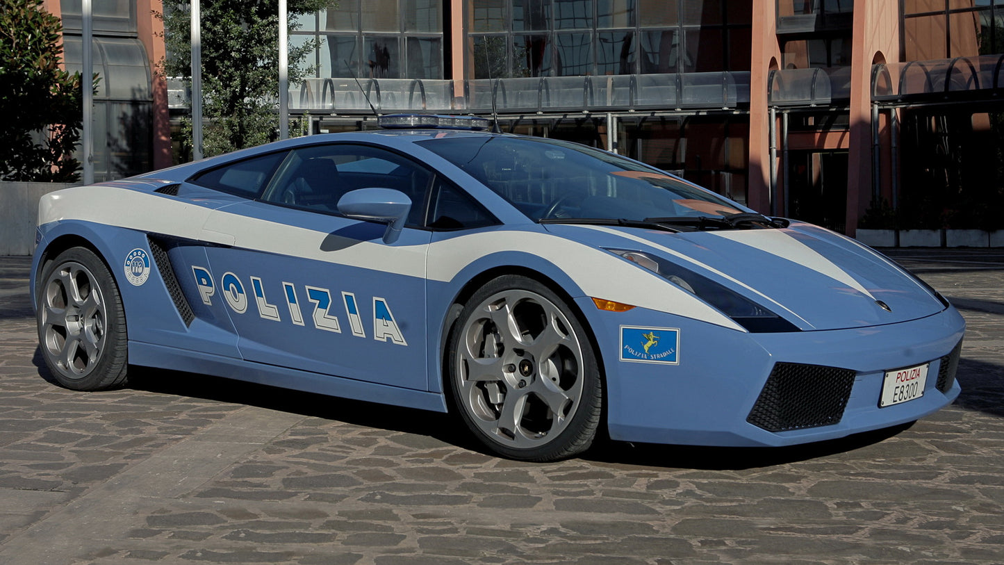Lamborghini Gallardo Polizia Hd Art Jigsaw Puzzle
