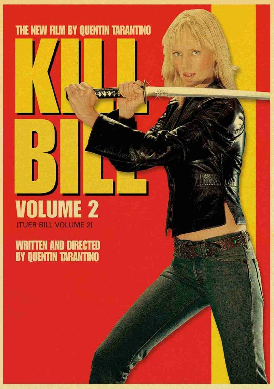 2004 Kill Bill Volume 2 Movie Keychain The Bride Uma Thurman