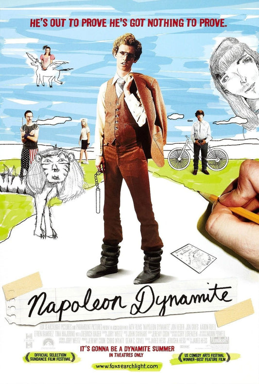 2004 Napoleon Dynamite Movie Poster Jon Heder Pedro Deb Uncle Rico Kip