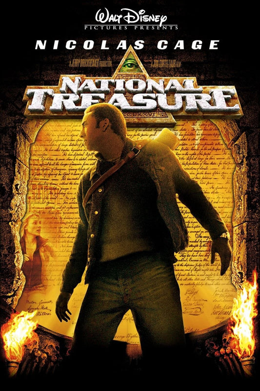 2004 National Treasure Movie Keychain Nicolas Cage Diane Kruger