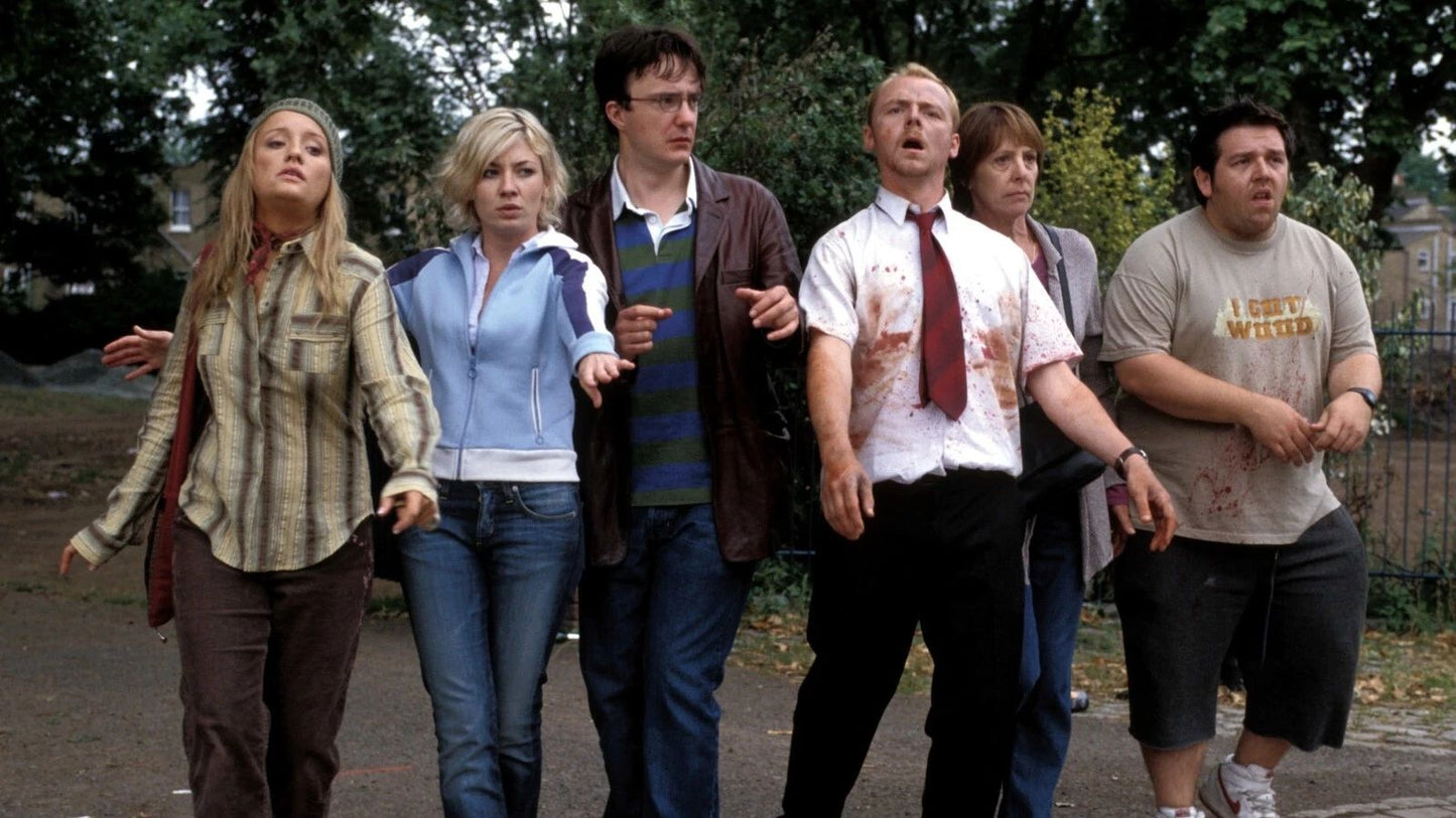 2004 Shaun Of The Dead Movie Poster Simon Pegg Nick Frost Kate Ashfield