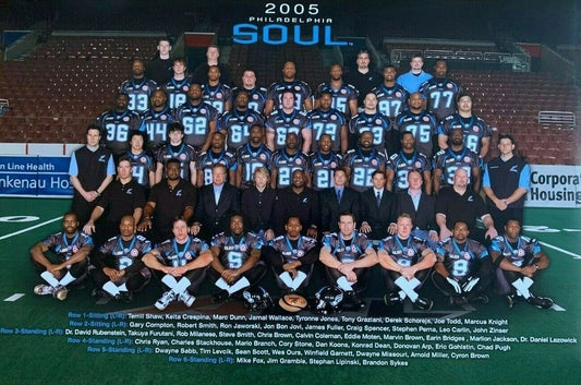 2005 Philadelphia Soul Team Photo Arena Football League Picture
