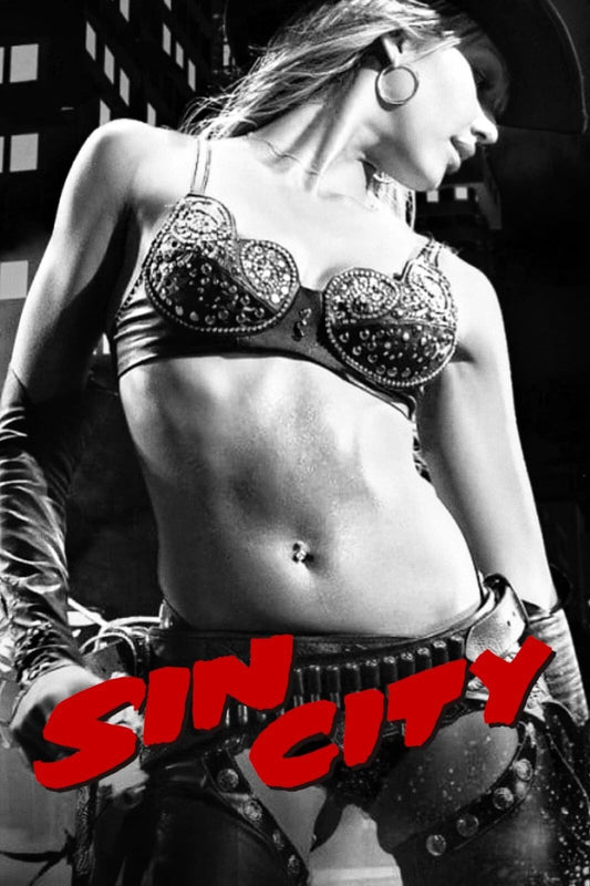 2005 Sin City Movie Keychain Bruce Willis Jessica Alba Rosario Dawson