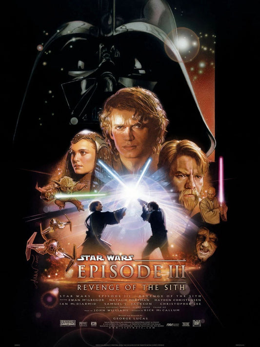 2005 Star Wars Episode Iii Revenge Of The Sith Movie Poster Print Vader & Padme