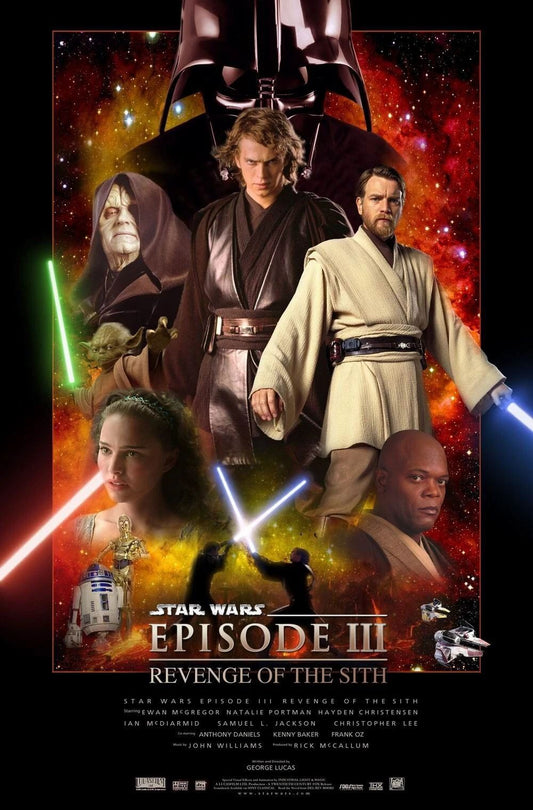 2005 Star Wars Episode Iii Revenge Of The Sith Movie Magnet Vader Padme