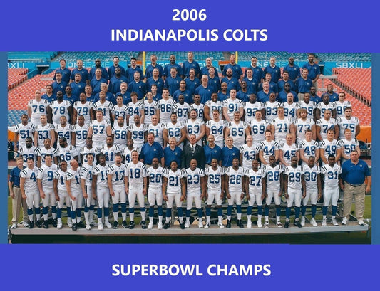 2006 Indianapolis Colts Team Magnet Football Picture Nfl