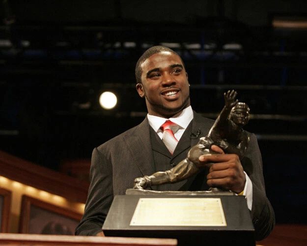 2006 Ohio State Troy Smith Glossy Keychain Print College Heisman Trophy