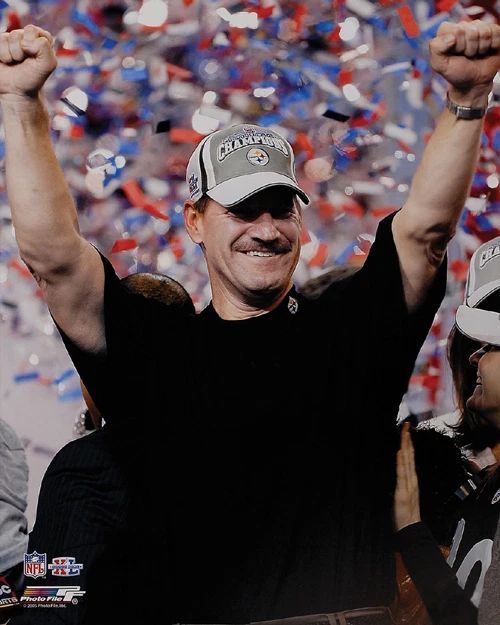 2006 Pittsburgh Steelers Bill Cowher Super Bowl Xl Photo Print Nfl Football