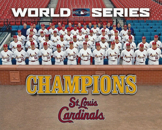 2006 St. Louis Cardinals Team Keychain Baseball Picture World Series Champs