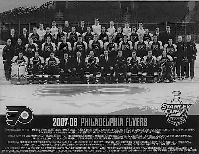 08 Philadelphia Flyers Photo Hockey Nhl Picture Bw 300 Piece Jigsaw Puzzle