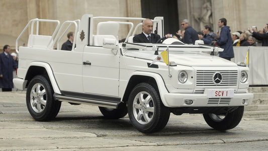 Mercedes Benz G Class Popemobile Hd Art Print Poster