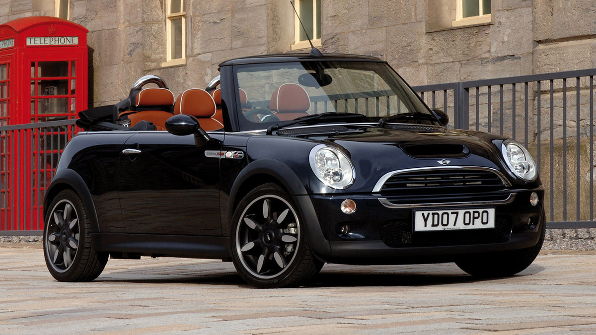 Mini Cooper S Convertible Sidewalk Uk Hd Art Magnet