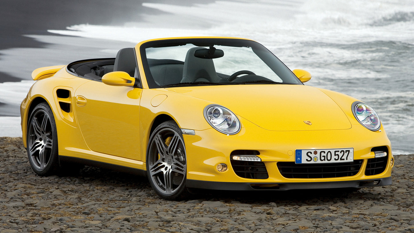 Porsche Turbo Cabriolet Hd Art Keychain