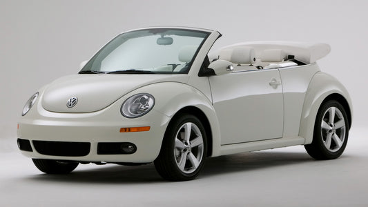 Volkswagen New Beetle Convertible Triple White Us Hd Art Magnet