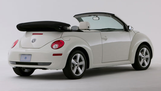 Volkswagen New Beetle Convertible Triple White Us Hd Art Magnet