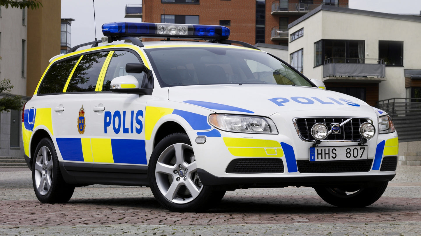 Volvo V70 Polis Hd Art Keychain