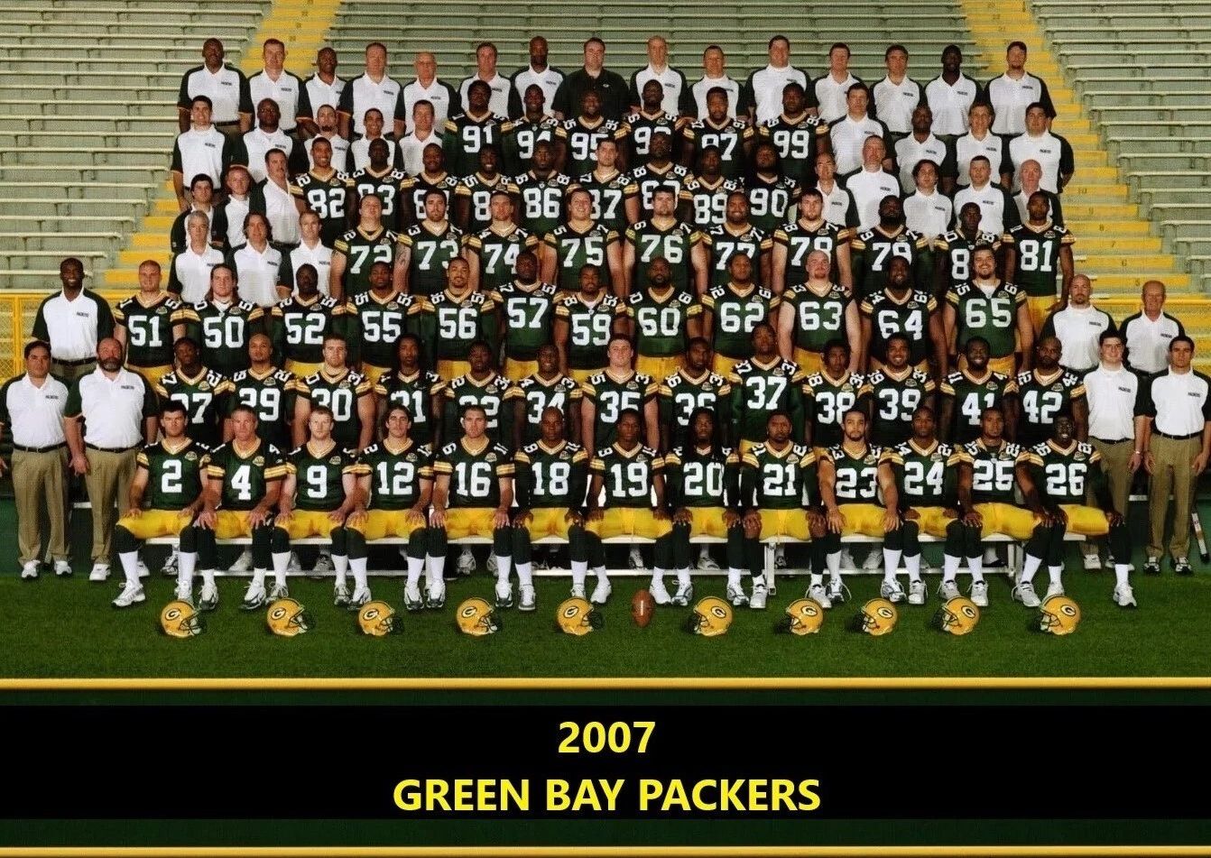 2007 Green Bay Packers Team Magnet Football Picture Nfl