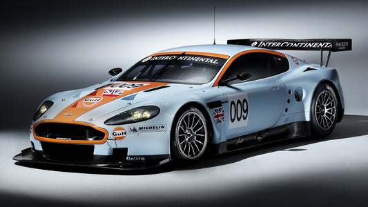 Aston Martin Dbr9 Gulf Oil Livery Hd Art Keychain
