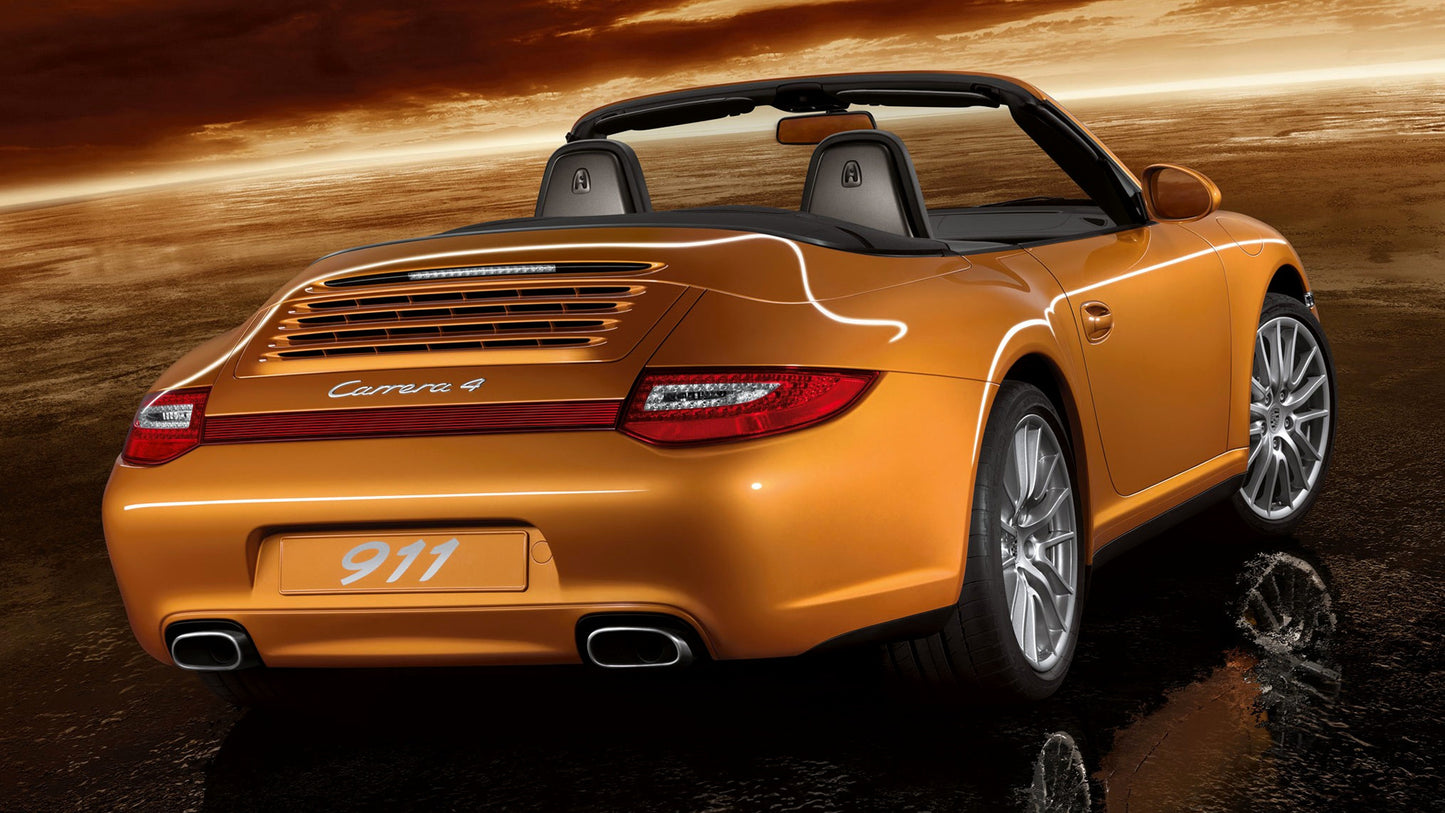 Porsche Carrera Cabriolet Hd Art Keychain