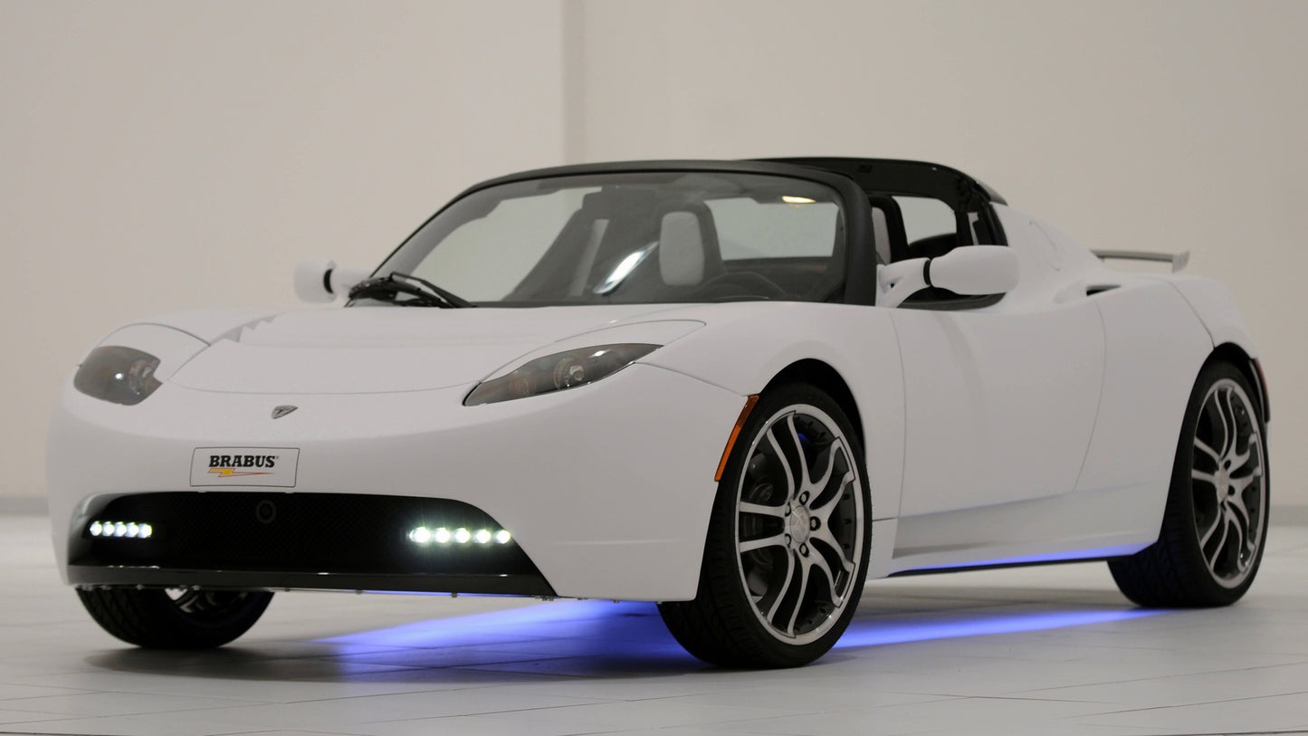 Tesla Roadster By Brabus Hd Art Keychain