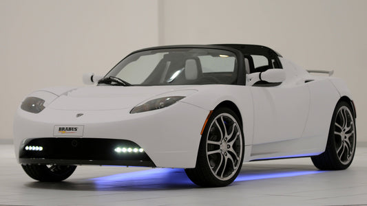 Tesla Roadster By Brabus Hd Art Keychain