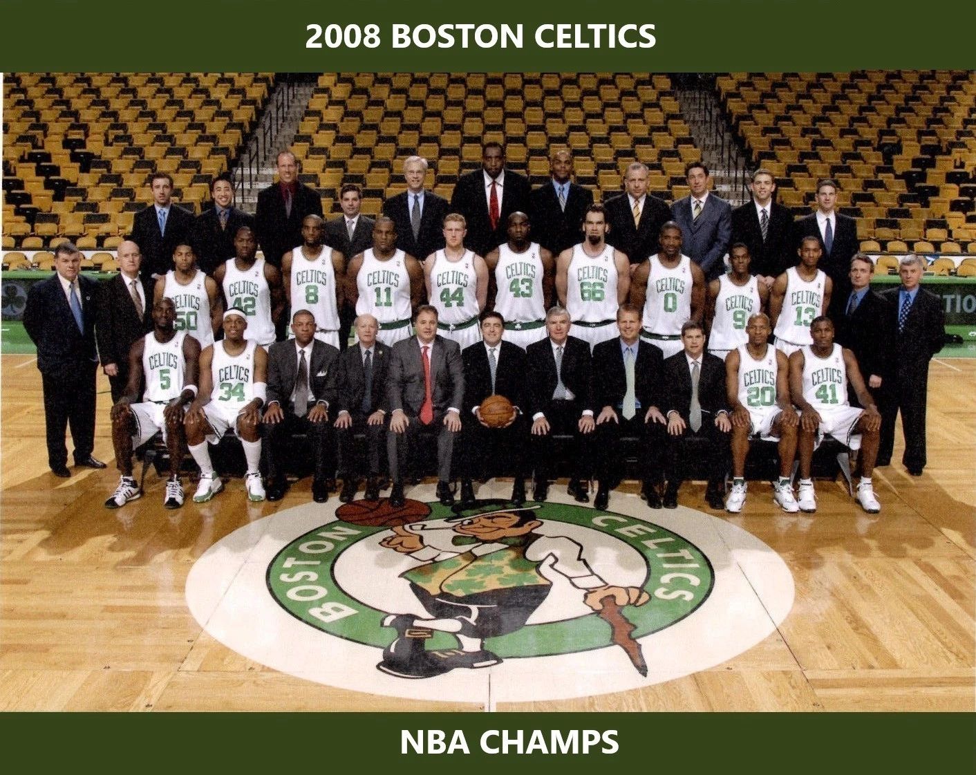 2008 Boston Celtics Team Magnet Basketball Picture Nba World Champs