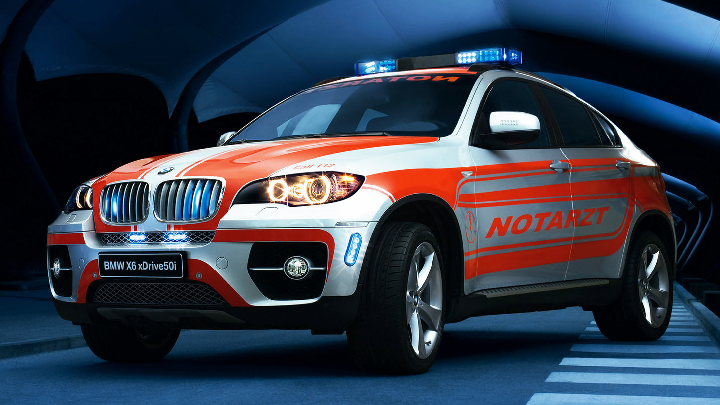 Bmw X6 Notarzt Hd Art Keychain
